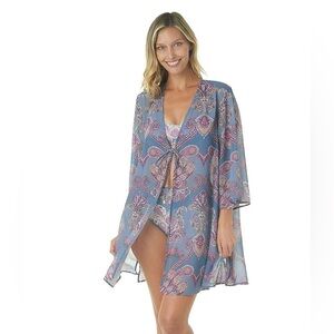 Shelli Segal Paisley Kimono Cover-Up NWOT